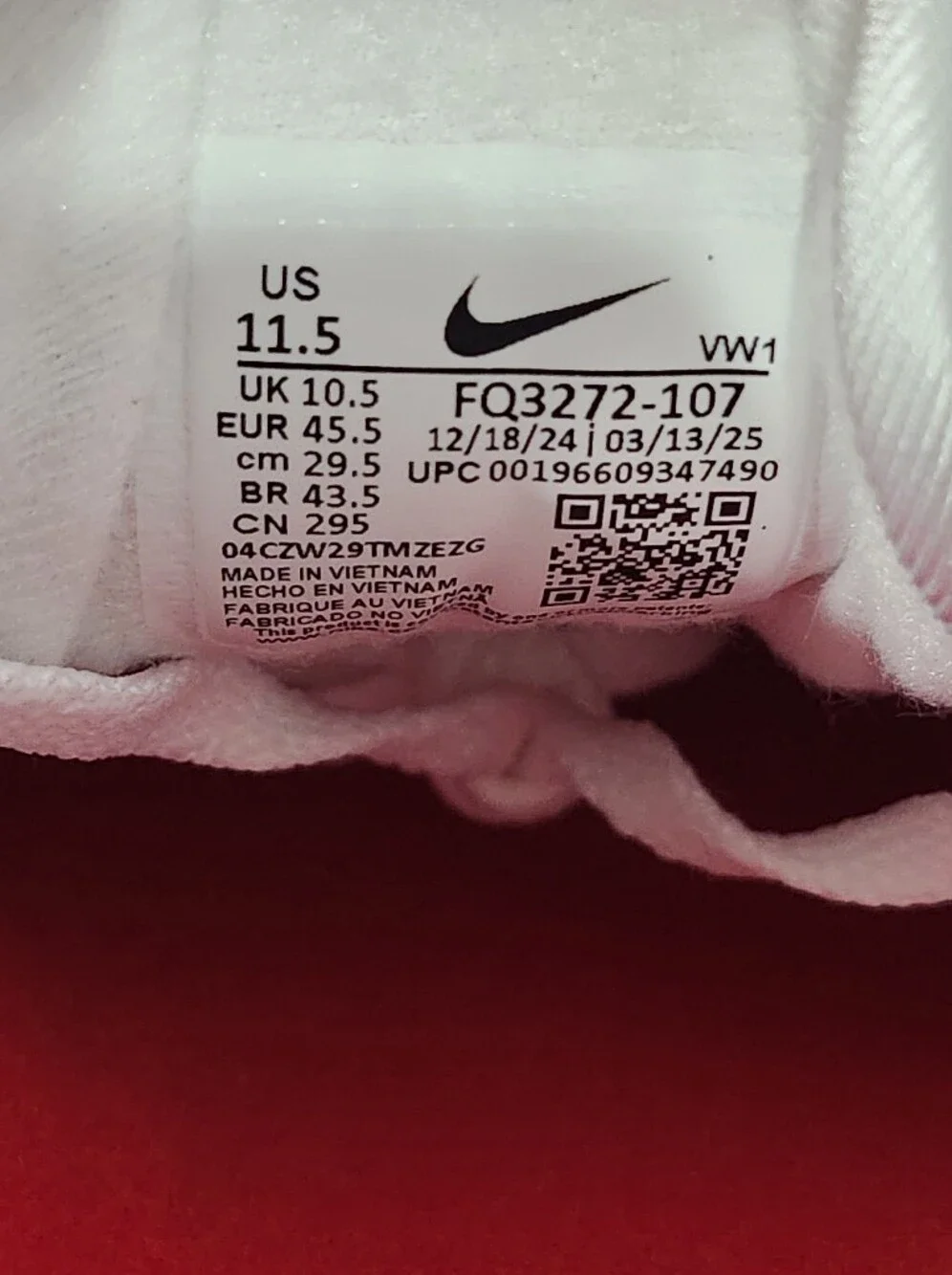 Nike Air Max 1 '86 OG Golf Big Bubble University Red Men’s Size 11.5 US FQ3272-1